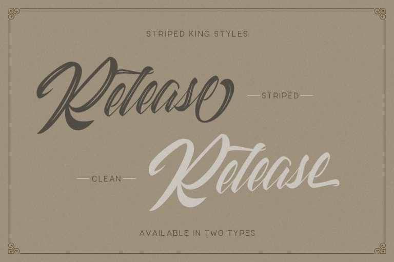 Striped King Vintage Script - Image 3