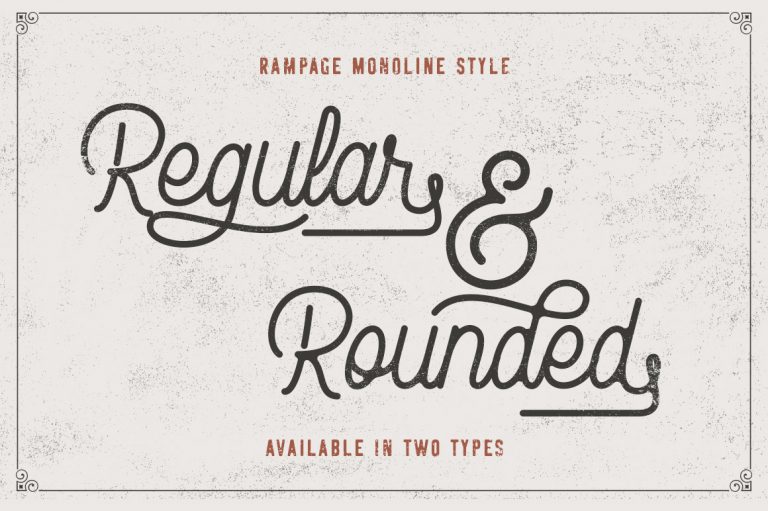 Rampage Monoline Script - Image 3