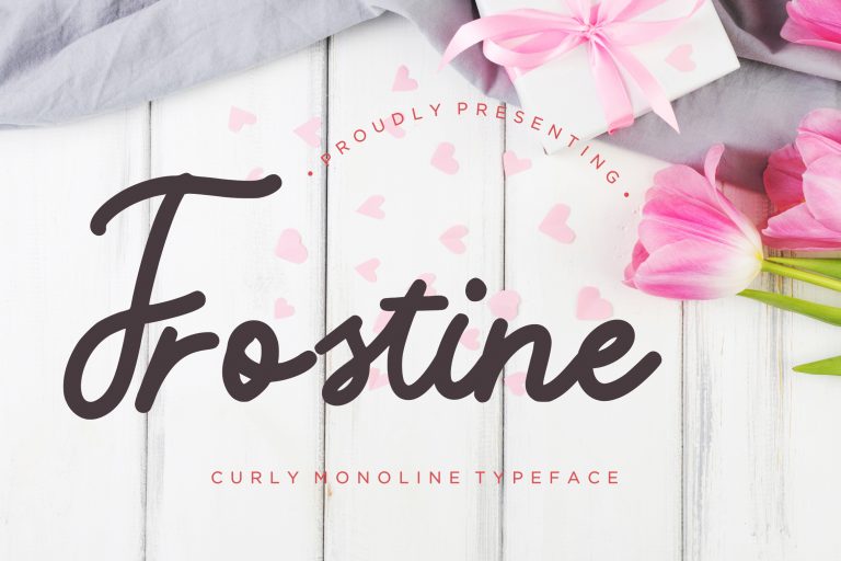 Frostine Monoline Typeface