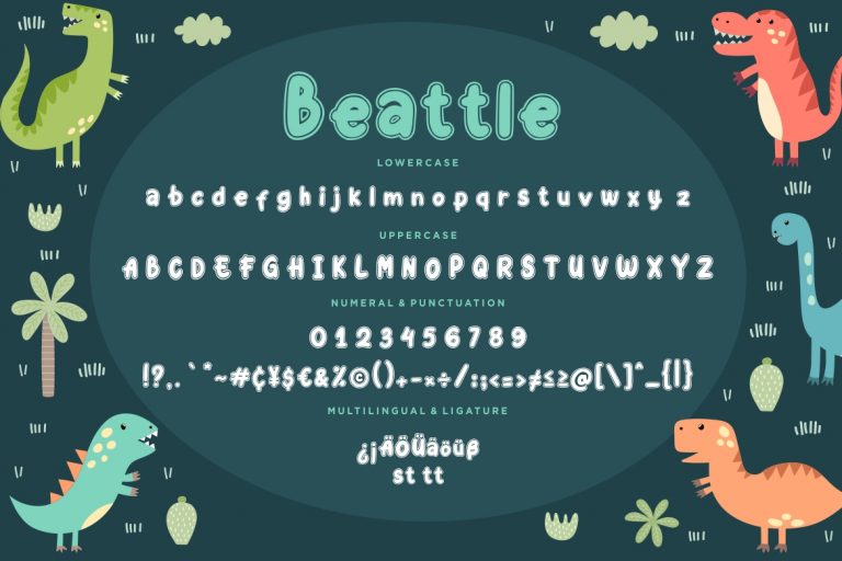 Beattle Fun Children Typeface - Image 8