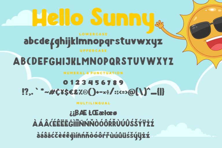 Hello Sunny Fun & Bold Typeface - Image 8