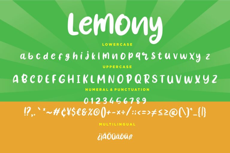 Lemony Fun Handwritten Font - Image 8