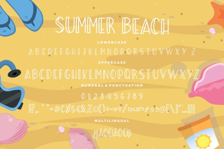 Summer Beach Sunny Display Typeface - Image 8