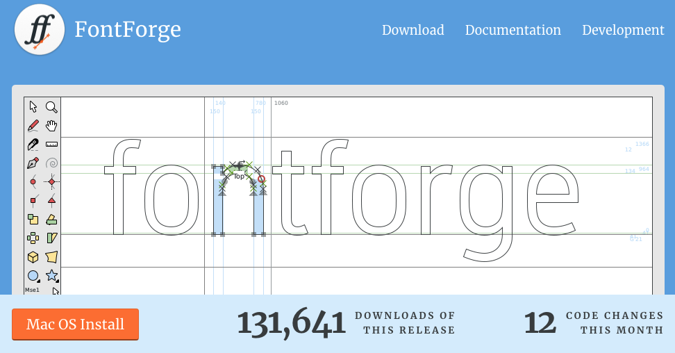 fontforge homepage