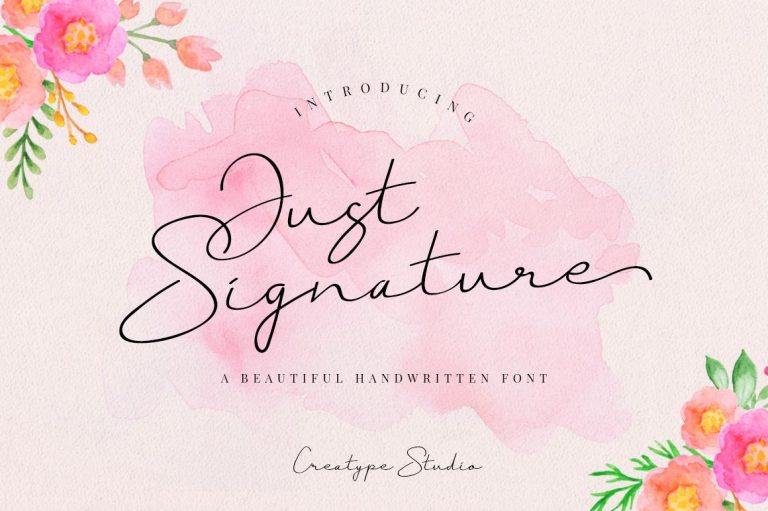 signature font