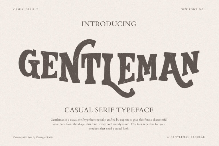 Gentleman Casual Serif