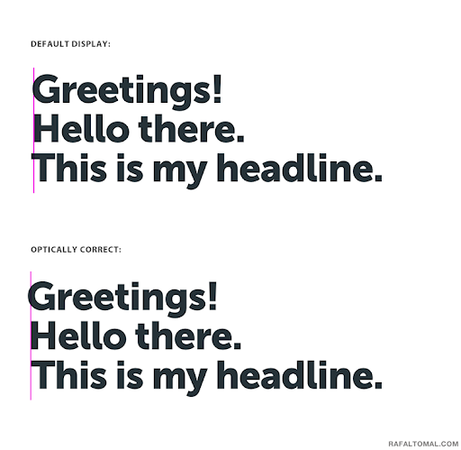 Avoid Using Center Alignment