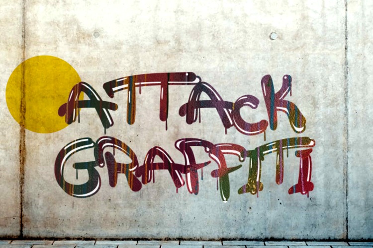 Attack Graffiti Font