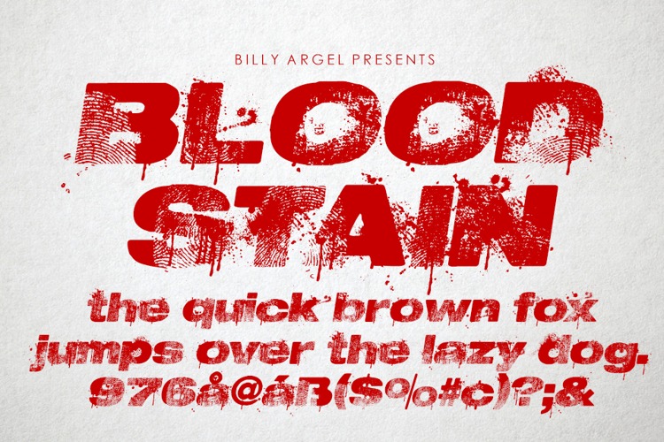 Bloodstain Font