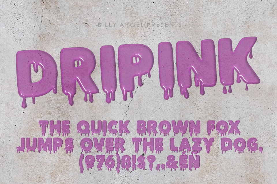 Dripink Black Font