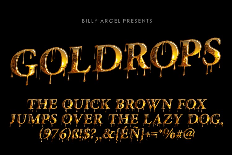 Goldrops Font