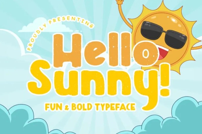 Hello Sunny Fun & Bold Typeface