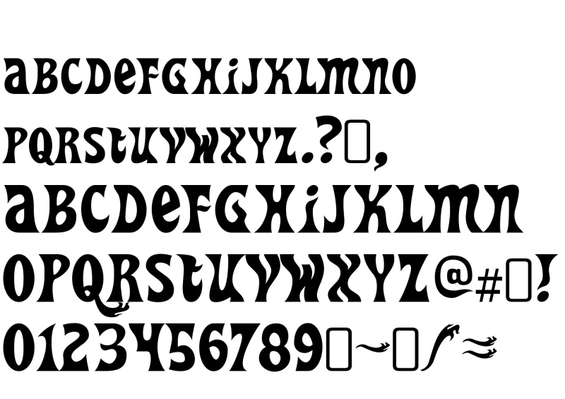 hippie font