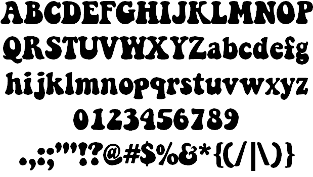 hippie font
