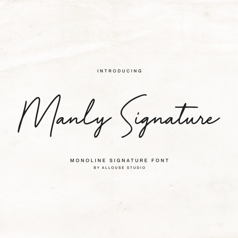 Manly Signature Font