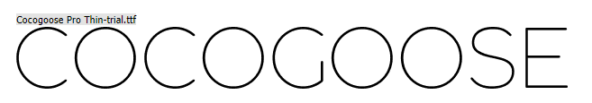 Cocogoose Font