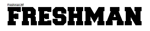 Freshman Font