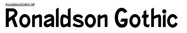 Ronaldson Gothic