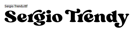 Sergio Trendy Font