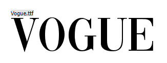 Vogue Font