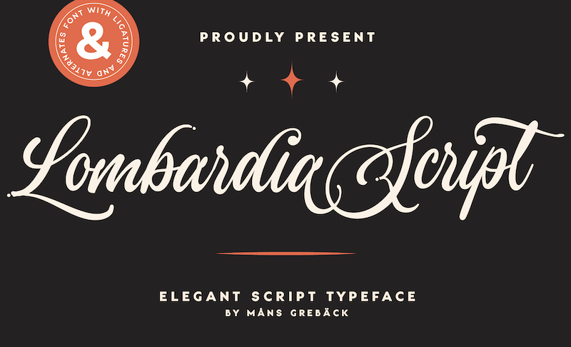 lombardia script font