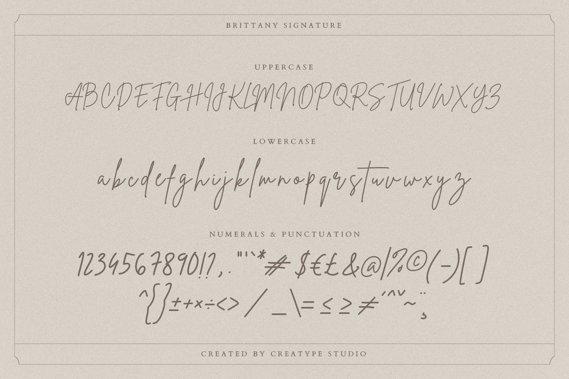 Brittany Signature Font