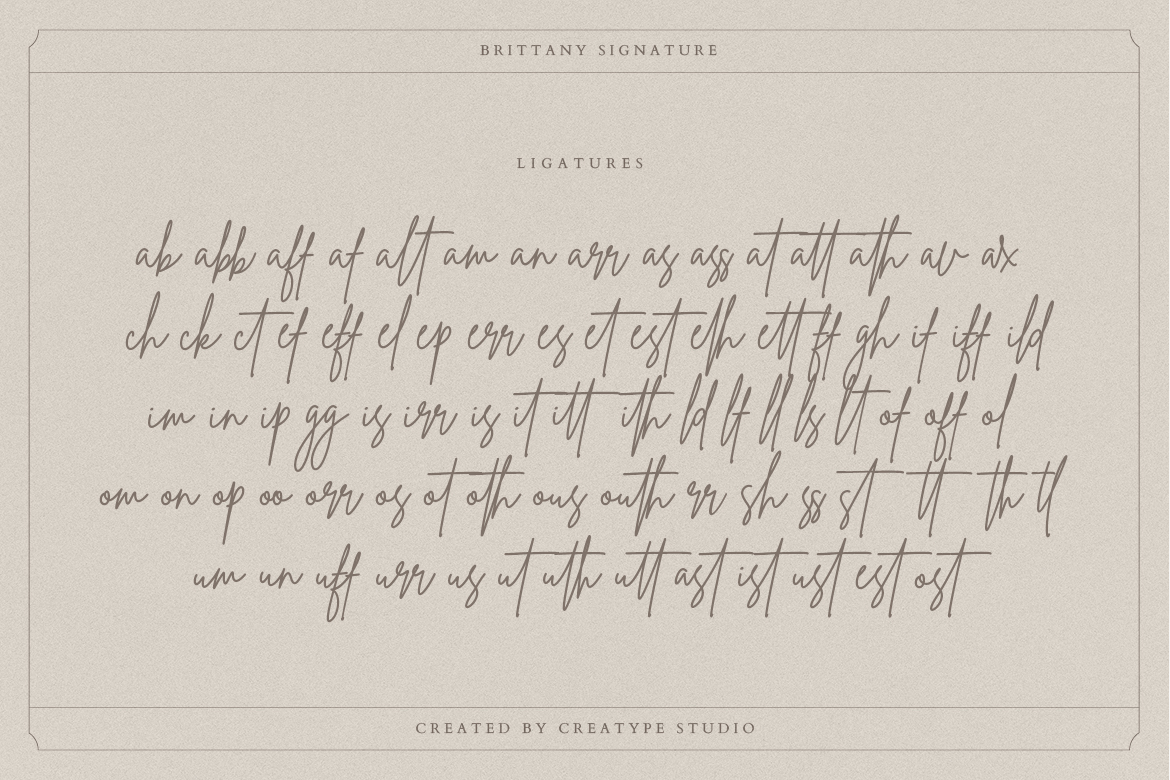 Brittany Signature Font