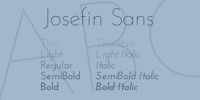 Josefin Sans Font