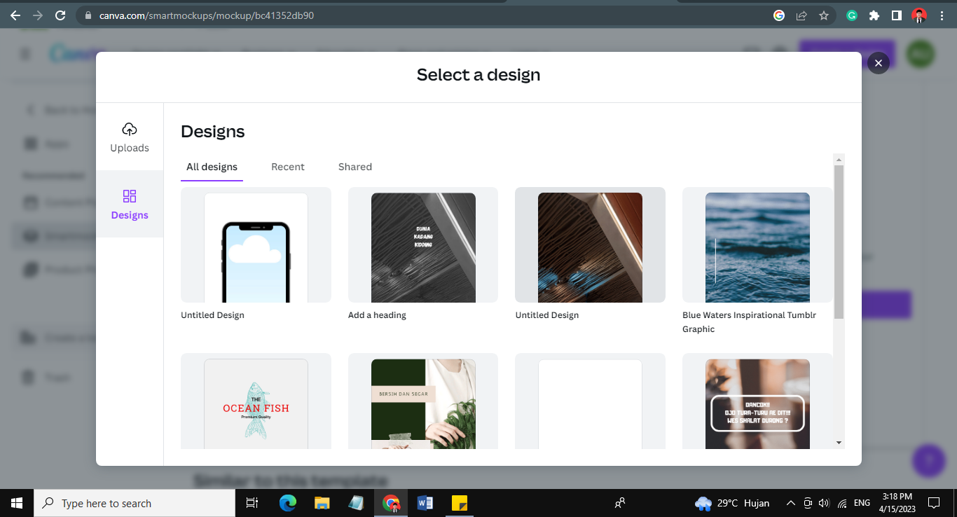 how to create mockup canva