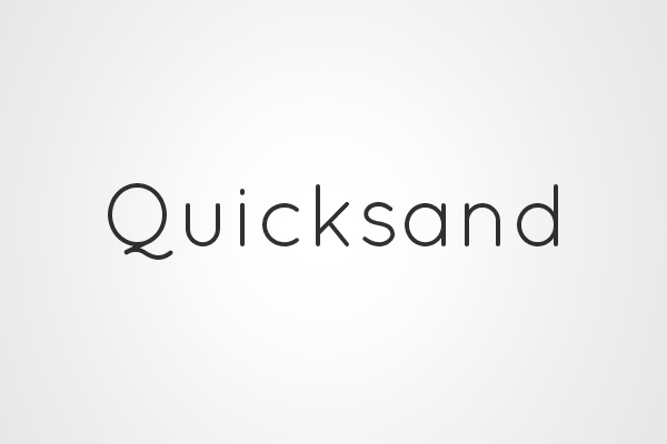 Quicksand Font