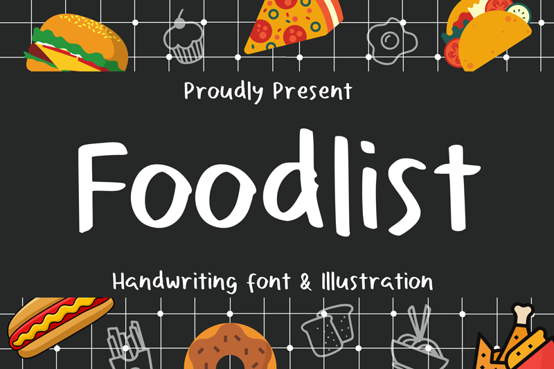 foodlist font