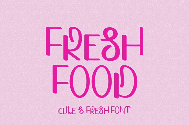 fresh food font