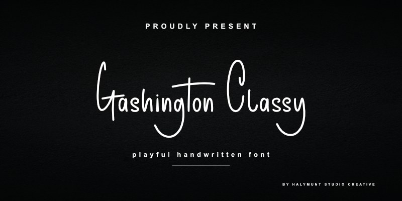 gashington classy font