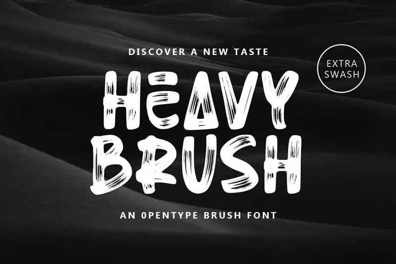 heavy brush font