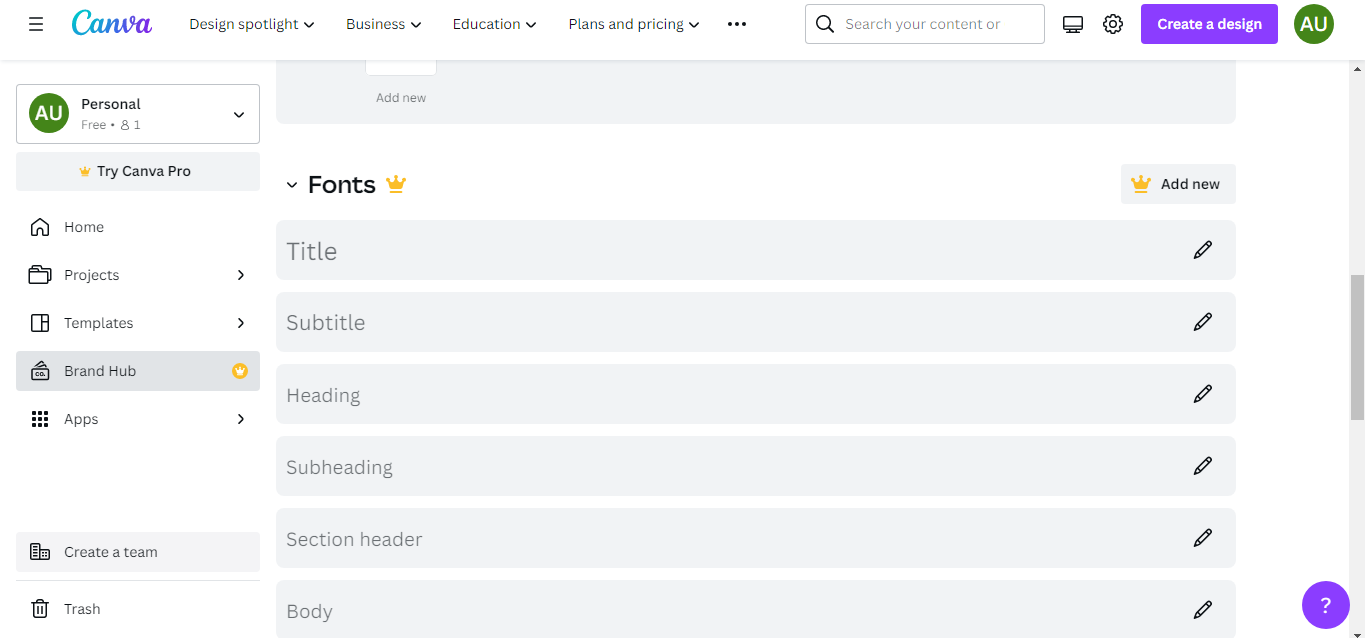 step 1 how to upload font to canva