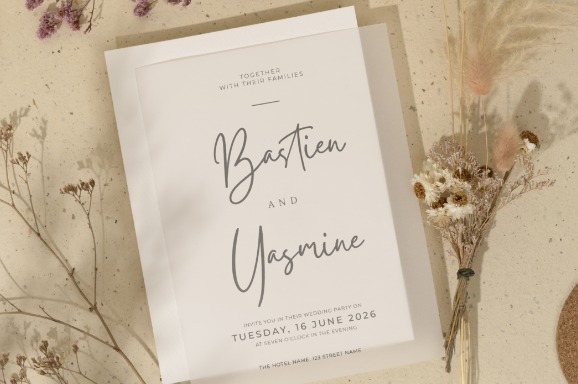Gistesy Font for Invitation
