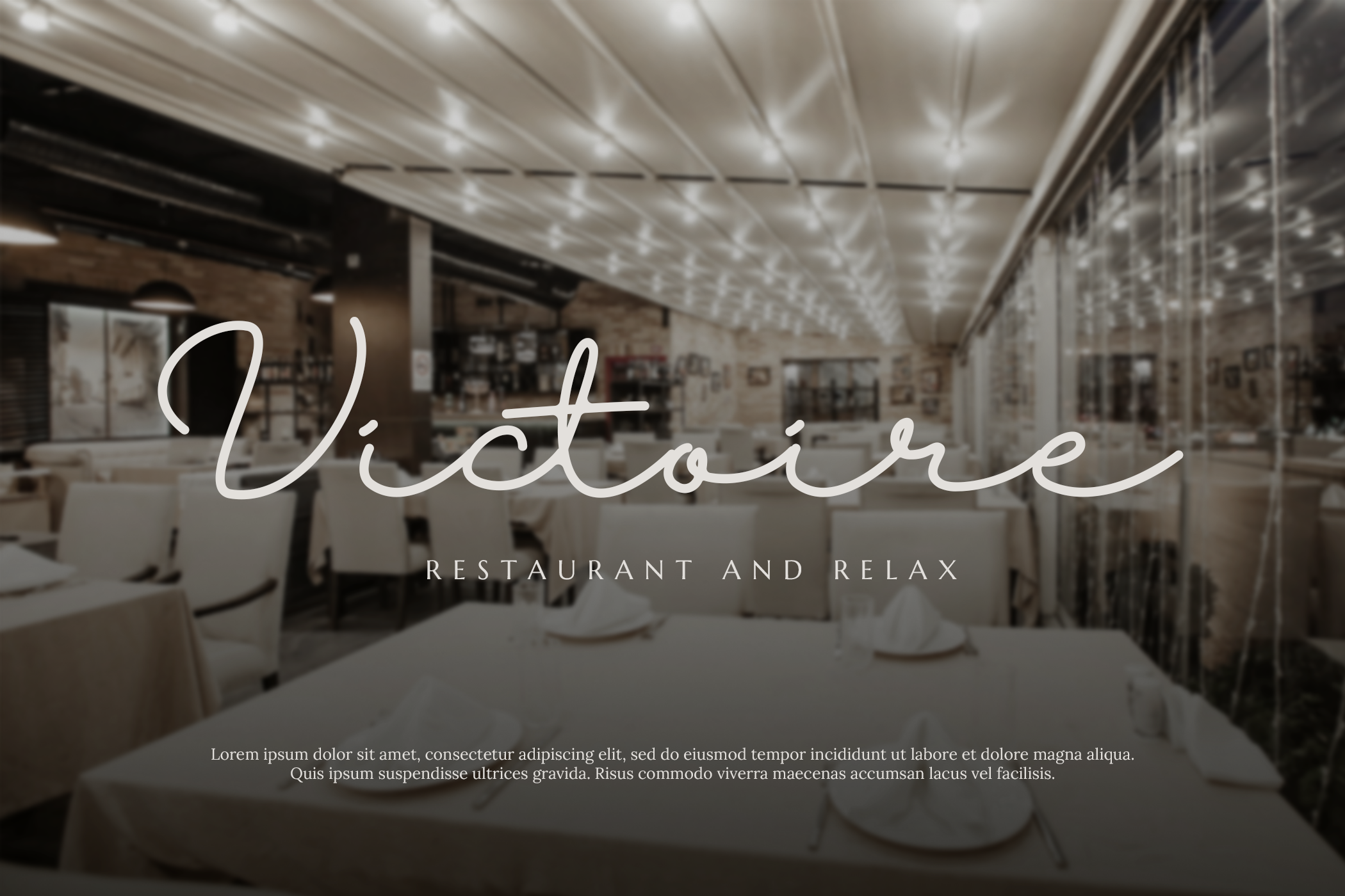 Halimun Font for Restaurant Name