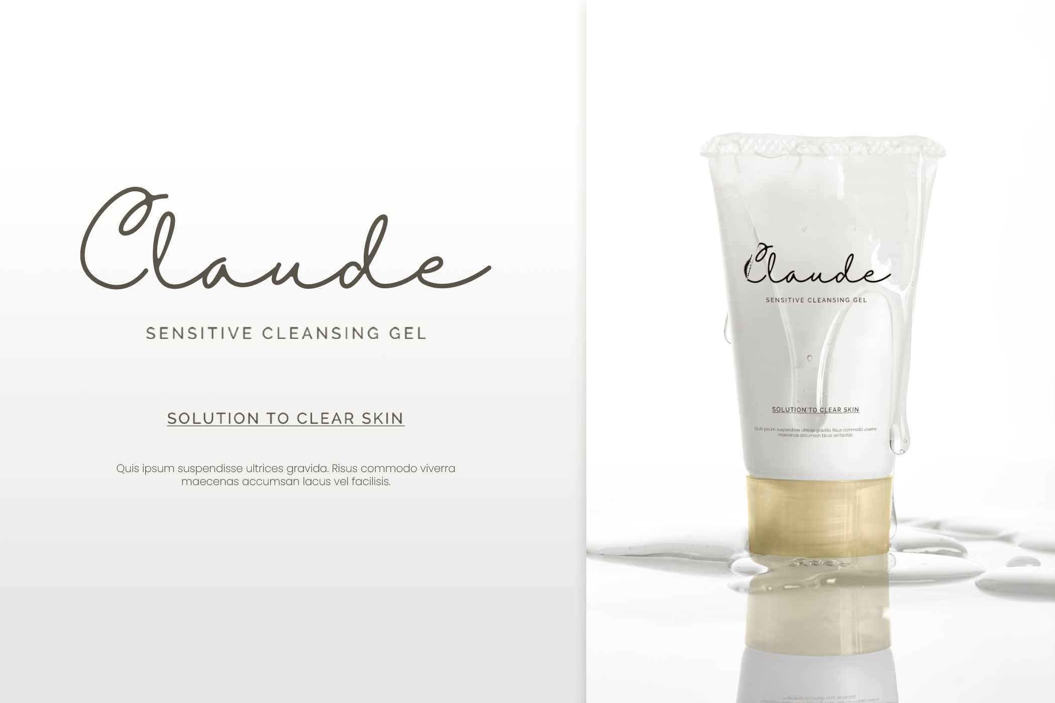 Halimun Font for Skincare Product 