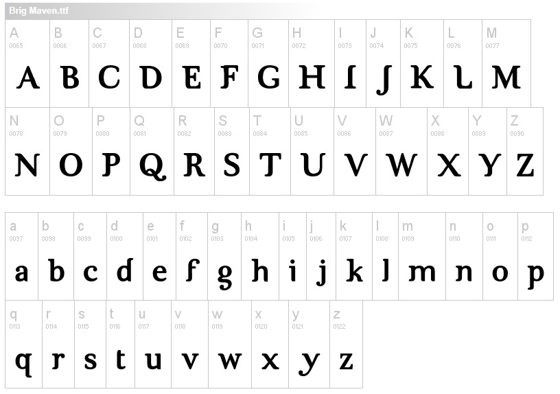 Brig Maven Font
