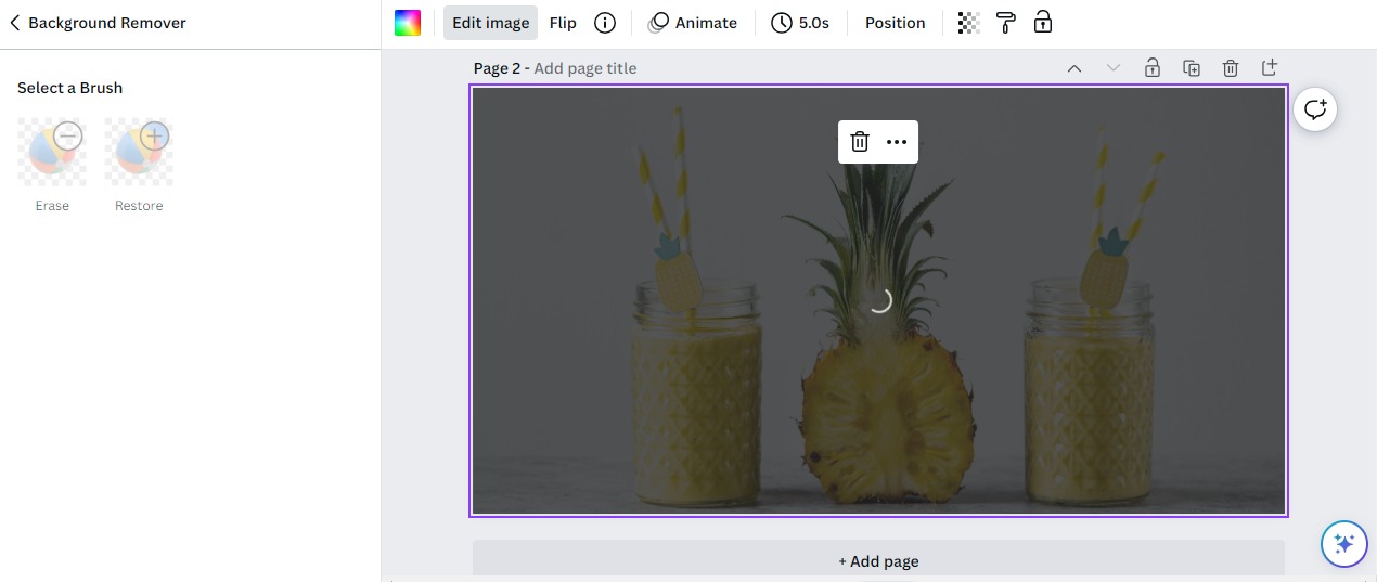 Step 4- Make Canva Background Transparent