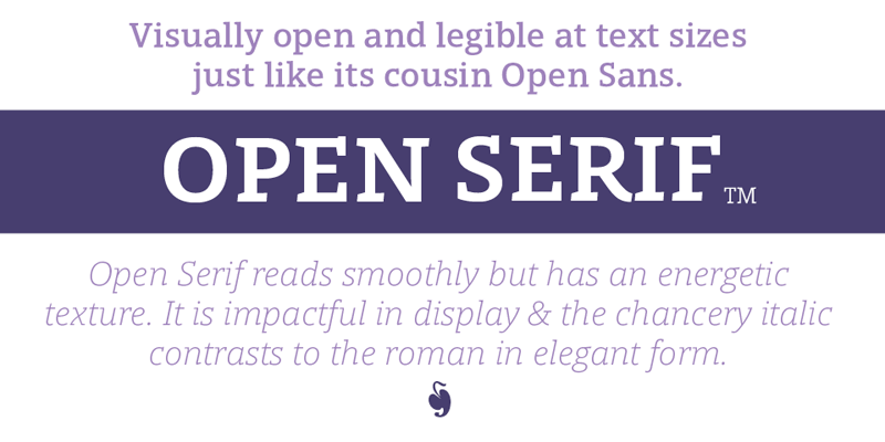 open serif