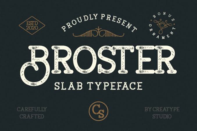 Broster Slab Typeface