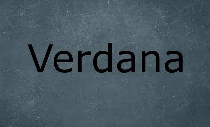 Verdana