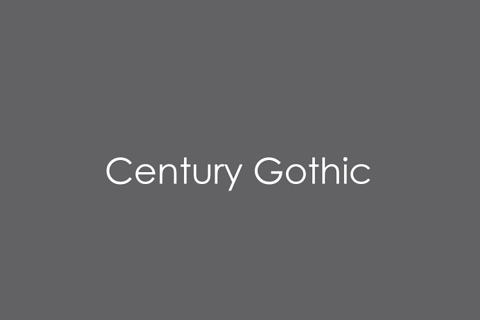 Century Gothic