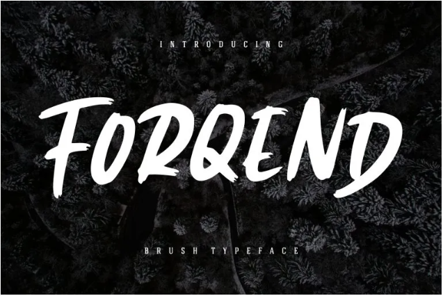 Forqend Brush Typeface