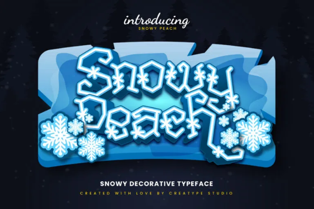 Snowy Peach Font