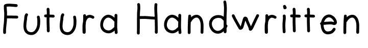 Futura Handwritten Font
