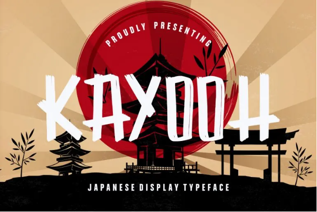 Kayooh Japanese Display Typeface