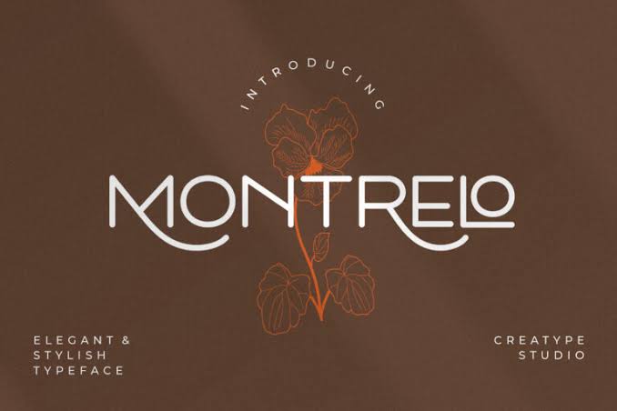 Montrelo Elegant Sans Serif Font
