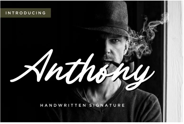 Anthony Signature Font